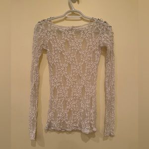 Intimately Free People Lace Shirt NWOT